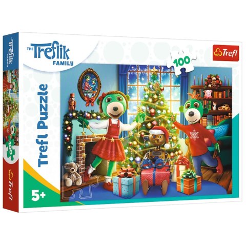 Puzzle - 100 - XMAS Zimowe Trefliki - KAZSTUDIO SA The Treflik Family