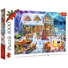 Puzzle - 1000 XMAS - Zimowy czas FSC Mix 70%