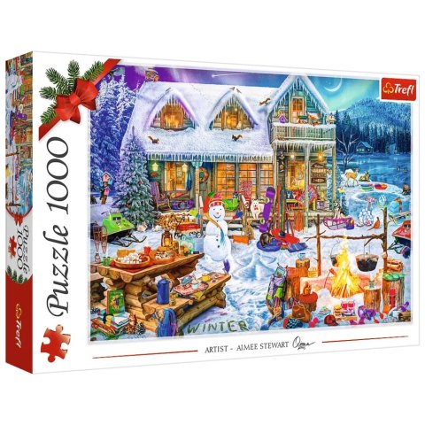 Puzzle - 1000 XMAS - Zimowy czas FSC Mix 70%