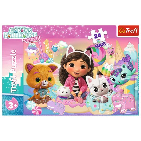 Puzzle - 24 Maxi - Koci Świat Gabby - Universal Gabby"s Dollhouse The Movie 2025