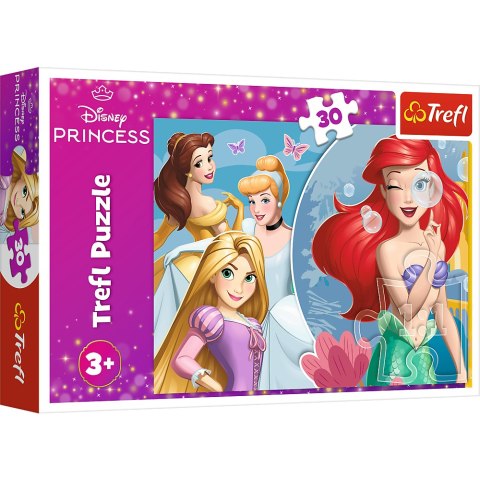 Puzzle - 30 - Piękny dzień księżniczek - Disney Princess