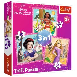 Puzzle - 3w1 - Piękne kwiaty - Disney Princess