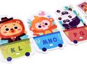 Puzzle edukacyjne Pociąg ze zwierzątkami do nauki alfabetu 40-ele