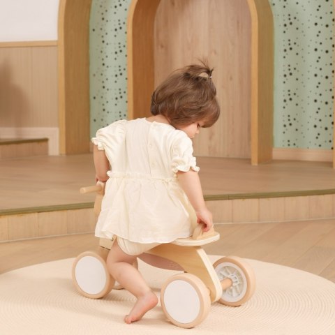 VIGA PolarB Drewniany Jeździk Miś Brunatny Miękkie Koła