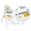 Krzesełko do karmienia ze stolikiem + śliniaczek Milo Ricokids szary