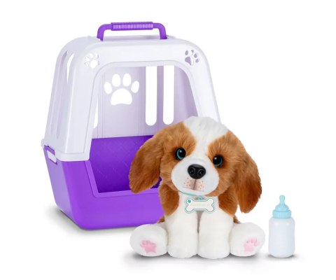 Little Live Pets 26548 Interaktywny Piesek Łatek z klatką