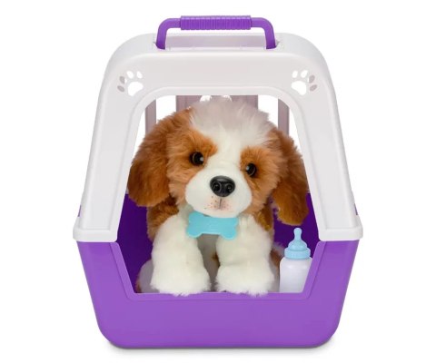 Little Live Pets 26548 Interaktywny Piesek Łatek z klatką