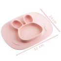 Talerzyk dla dzieci silikonowy do karmienia Królik Ricokids
