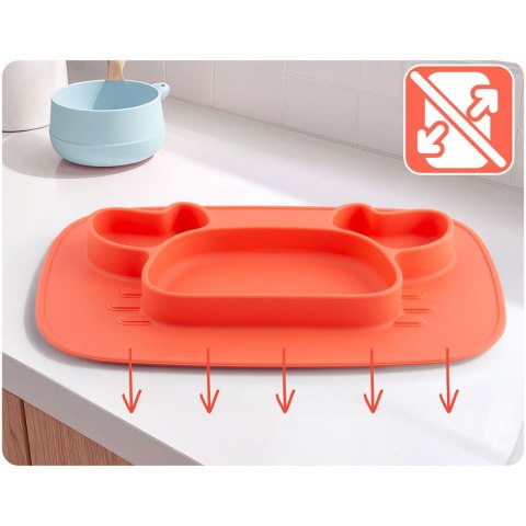 Talerzyk dla dzieci silikonowy do karmienia korona Ricokids