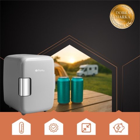 Lodówka turystyczna 4L - biała
