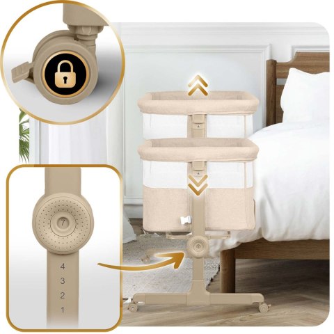 Łóżeczko dziecięce składane turystyczne dostawka Nukido NK-243