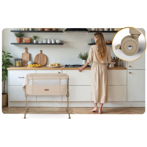 Łóżeczko dziecięce składane turystyczne dostawka Nukido NK-243