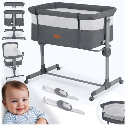 Łóżeczko dziecięce składane turystyczne dostawka Nukido NK-243