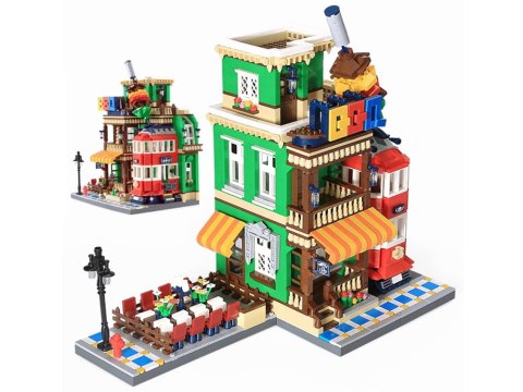 Klocki SERIA Świat-architektura stylu RESTAURACJA BBQ Paryż 1922ele