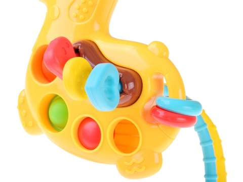 Zabawka sensoryczna 3w1 ŻYRAFA - przesuwanie przeciąganie pop it