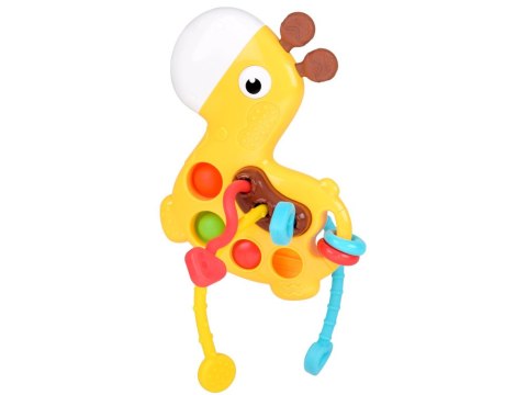 Zabawka sensoryczna 3w1 ŻYRAFA - przesuwanie przeciąganie pop it