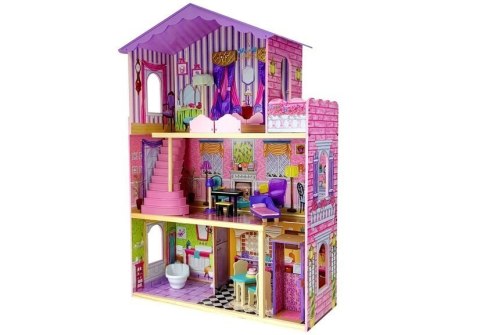 Domek Drewniany Stella Trzy Piętra Balkon Winda 126 cm Domek Drewniany Stella Trzy Piętra Balkon Winda 126 cm