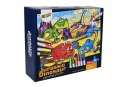 Puzzle Do Kolorowania Dinozaury Pisaki 24 elem