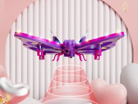 Bajecznie kolorowy Motyl Dron sterowany za pomocą Magicznej Różdżki