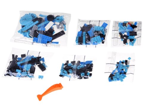 Klocki techniczne Retro auto NIEBIESKI KABRIOLET złote felgi 417-ele