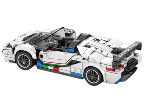 Klocki techniczne Supersportowe auto BIAŁY KABRIOLET spojler 348-ele