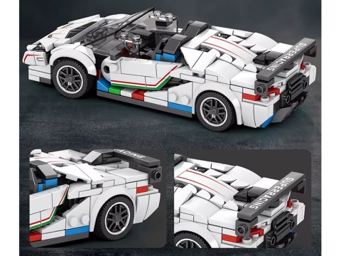 Klocki techniczne Supersportowe auto BIAŁY KABRIOLET spojler 348-ele