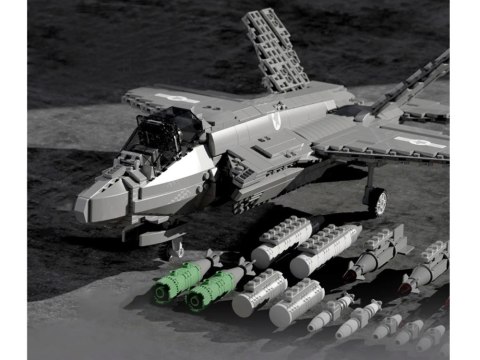 Klocki techniczne amerykański myśliwiec F-35 Lighting II 1600ele