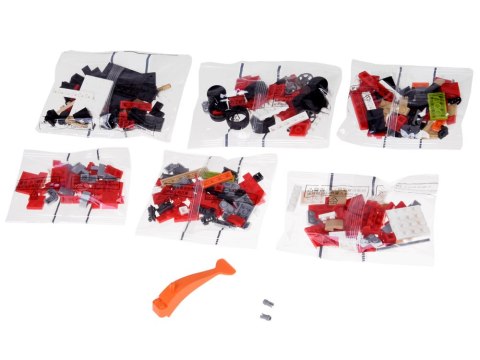 Klocki techniczne Retro auto CZERWONY KABRIOLET z lat 50. 311-ele