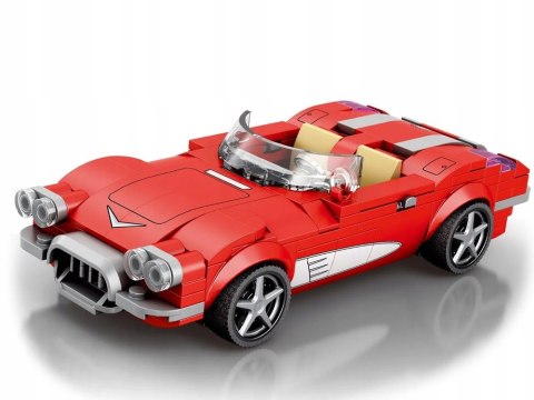 Klocki techniczne Retro auto CZERWONY KABRIOLET z lat 50. 311-ele