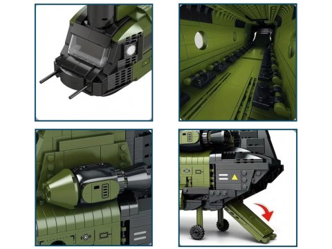 Reobrix Licencjonowane Klocki Helikopter CH-47 Chinook 1458 ele