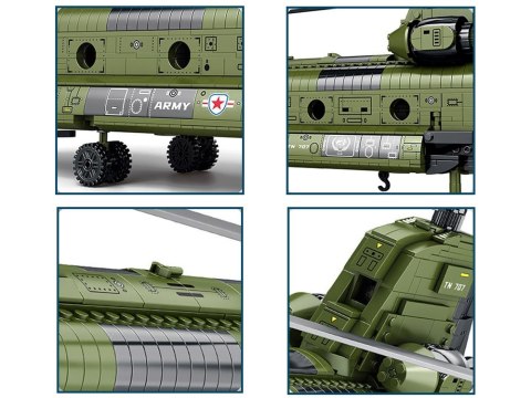 Reobrix Licencjonowane Klocki Helikopter CH-47 Chinook 1458 ele