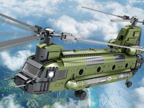 Reobrix Licencjonowane Klocki Helikopter CH-47 Chinook 1458 ele