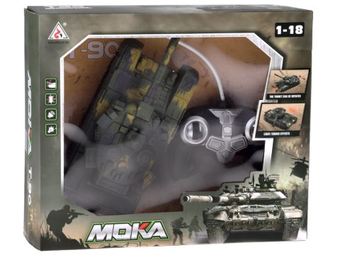 Czołg RC na Pilota Obracana Wieżyczka Światła Realistyczne dźwięki RC0728