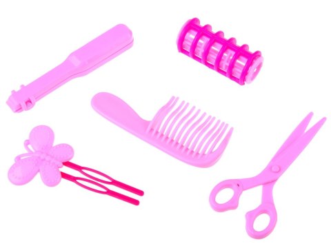 Głowa do czesania 20 cm LALKA SZATYNKA z akcesoriami fryzjerskimi