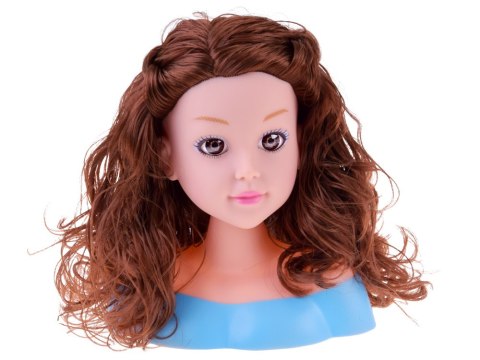 Głowa do czesania 20 cm LALKA SZATYNKA z akcesoriami fryzjerskimi