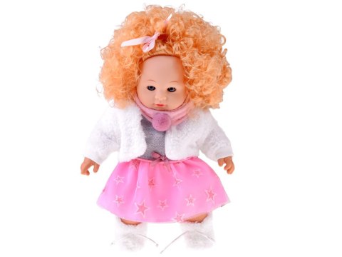 Interaktywna lalka ALICJA 32cm z burzą blond włosów - mówi i gaworzy