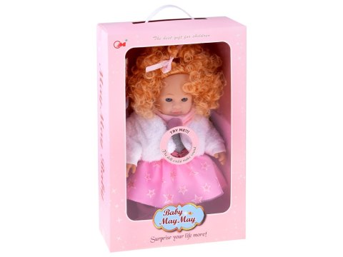 Interaktywna lalka ALICJA 32cm z burzą blond włosów - mówi i gaworzy