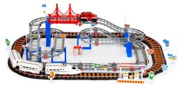 Kolejka i auto na baterie dwa tory miasto 108 el.