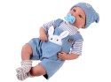 Lalka BOBAS interaktywna 46cm - w niebieskich spodenkach + akcesoria ZA5835