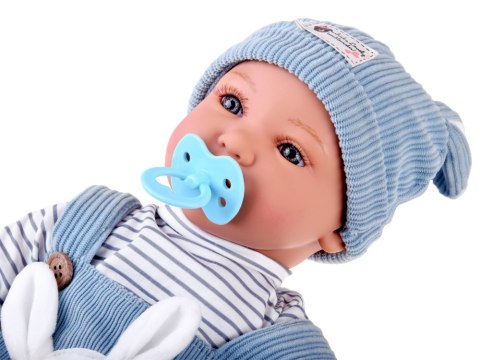 Lalka BOBAS interaktywna 46cm - w niebieskich spodenkach + akcesoria ZA5835