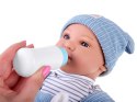 Lalka BOBAS interaktywna 46cm - w niebieskich spodenkach + akcesoria ZA5835