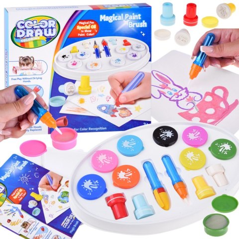 Magiczny pędzel wodny Color Draw - zestaw do malowania wodą + akces.