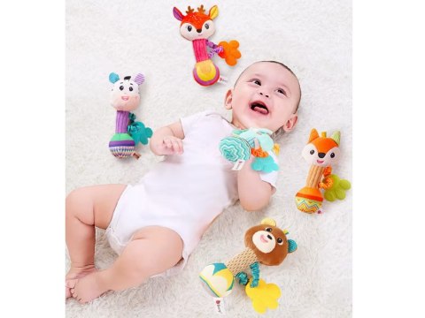 Urocza Grzechotka Gryzak maskotka Zwierzątko dla dziecka ZA5771