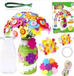 Wazon z Bukietem Kwiatów do Samodzielnej Dekoracji