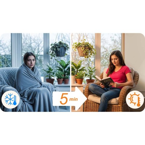 Grzejnik na podczerwień promiennik 600 W Berdsen BD-980