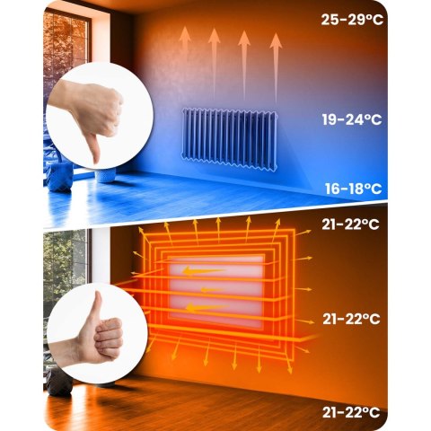 Grzejnik na podczerwień promiennik 600 W Berdsen BD-980
