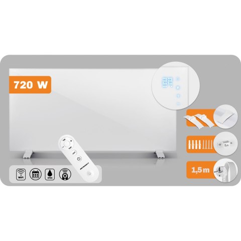 Grzejnik na podczerwień promiennik 720 W Berdsen BD-983 pilot WiFi aplikacja