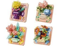Klocki techniczne SERIA: Oddech wiosny - KWIATY W RAMCE ponad 200ele
