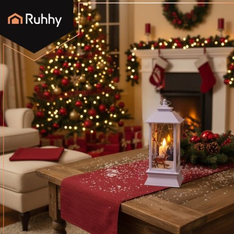 Latarenka świąteczna LED biała Ruhhy 26753