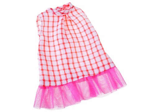 Różowy zestaw ubranek dla lalki 36-40 cm Sukienka Płaszczyk Kapelusz